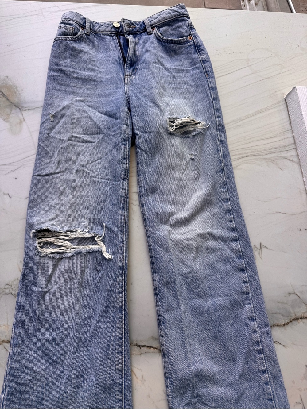 Garage Light Wash Wide Leg Jeans